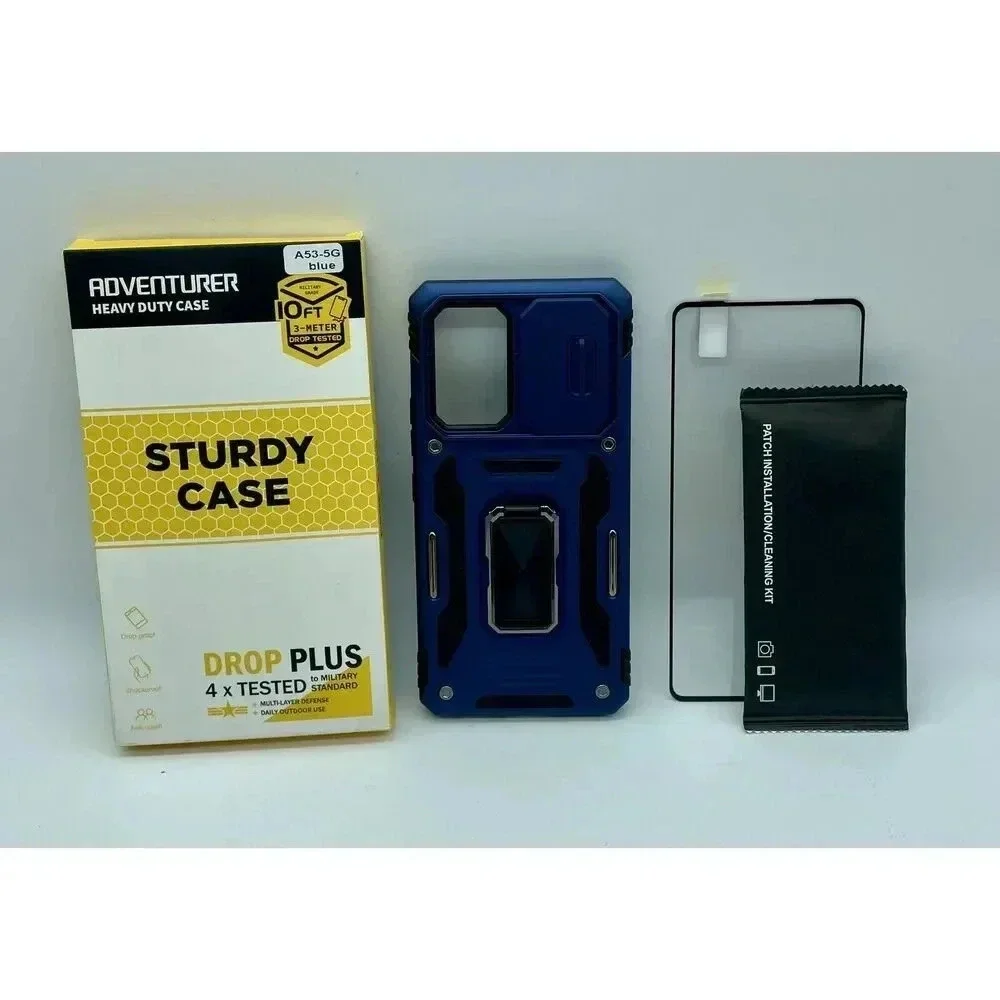 Rugged Ring Kickstand Case for Samsung A53 5G Screen‎ Protector Camera Cover